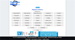 Desktop Screenshot of papeleriasmexico.com